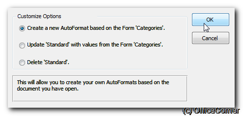 Create a new AutoFormat based on the current form - Create and apply your own AutoFormat style to Microsoft Access forms