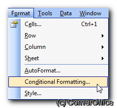 From the Format menu, click Conditional Formatting - Create an interactive spreadsheet with conditional formatting