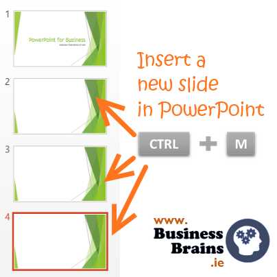 Insert a new slide in PowerPoint with CTRL+M. The layout for the new slide is the same as your current one. Like, Share or Comment. The next PowerPoint tip is going to be totes amazeballs on 29th January.