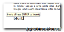 Type the keyword you associated with the AutoText entry and press ENTER or F3. How to re-use an existing AutoText entry.