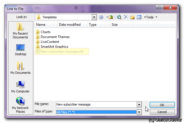 Outlook canned answers at the touch of a button 
