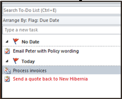 outlook activities