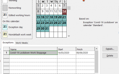 How to stop and restart your Microsoft Project schedule